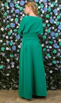Платье-макси светло зеленое Д-384 фото 2