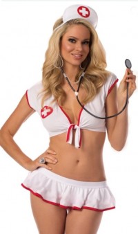 Костюм медсестры топ и юбка Р-404