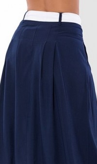Летняя длинная синяя юбка 1265 фото 2
