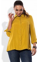 Рубашка горчичного цвета размеры от XL 3060, фото