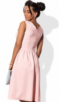 Нежно-розовое летнее платье Д-1147 фото 2