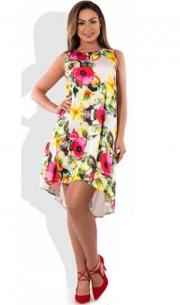 Платье женское летнее мини-миди размеры от XL ПБ-254, фото