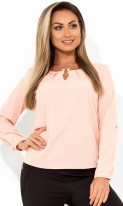 Стильная блуза персикового цвета размеры от XL 3165, фото