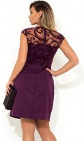 Красивое женское платье фиолетового цвета размеры от XL ПБ-113, фото 3
