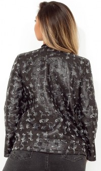 Стильная женская куртка с накладными карманами размеры от XL 5100, фото 2