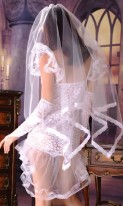 Соблазнительный игровой костюм невесты Р-453 фото 2